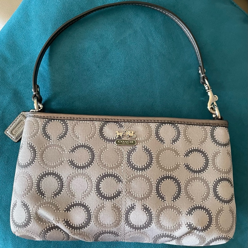 Coach Gray Small Purse/Wristlet
